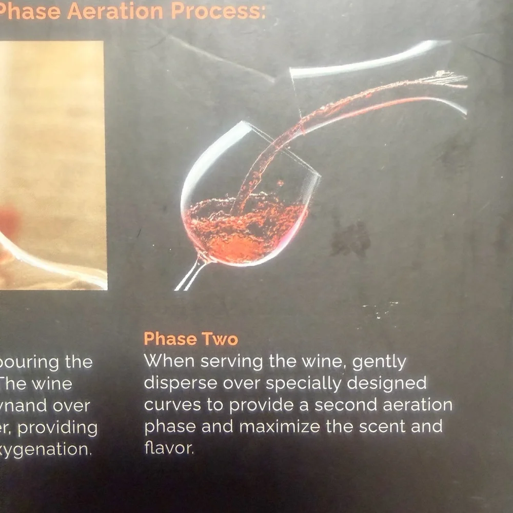 Nic & Syd Veneto Aerator Wine Decanter NEW